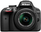 Nikon D3300 with 18-55mm VR lens